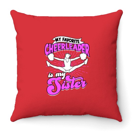 Cheerleader Flip Cheer Gymnast Cheerleading sport Throw Pillows