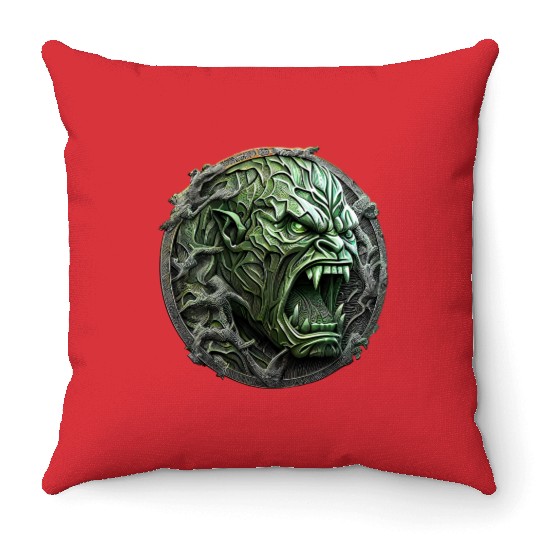 Angry Hulk Throw Pillows