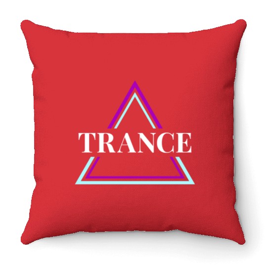 Trance Techno Party EDM Festival Goa Electro Rave Throw Pillows