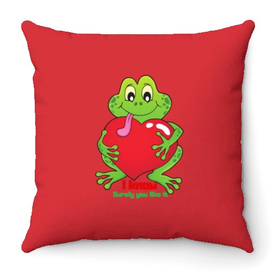 soulmate my bestie Throw Pillows