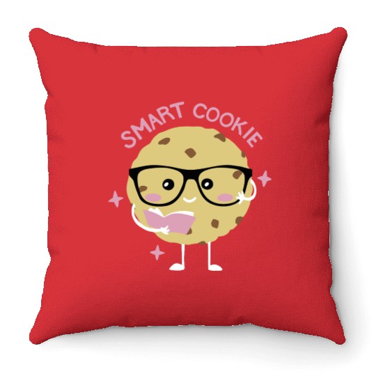 Smart Cookie Funny School Throw Pillows