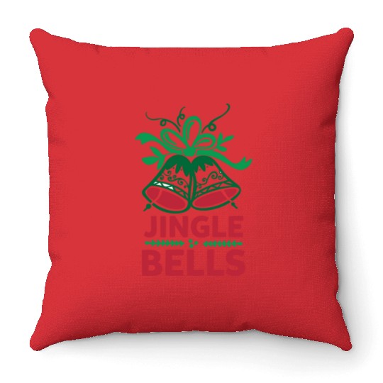 Jingle Bells Throw Pillows