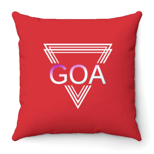 GOA Techno House Party EDM Festival Electro Rave Throw Pillows