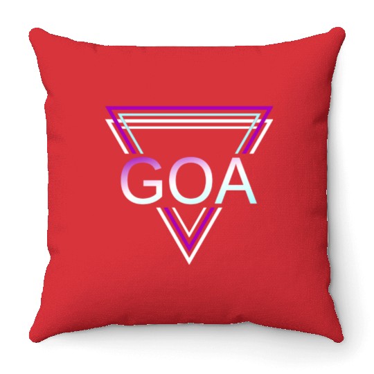GOA Techno House Party EDM Festival Electro Rave Throw Pillows