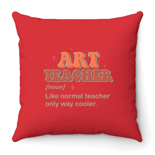 Art Teacher Throw Pillows