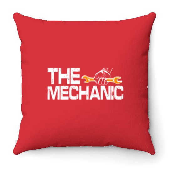 Dad Car Guy Garage Father's Day Funny Car Mechanic Throw Pillows