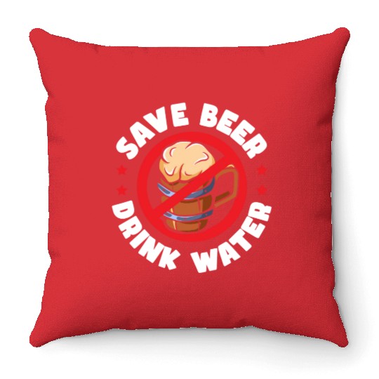 Alcohol Health End Throw Pillows