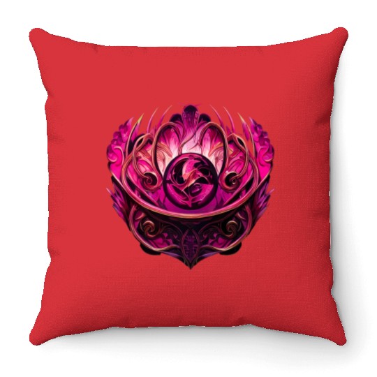 Purple Wings Throw Pillows