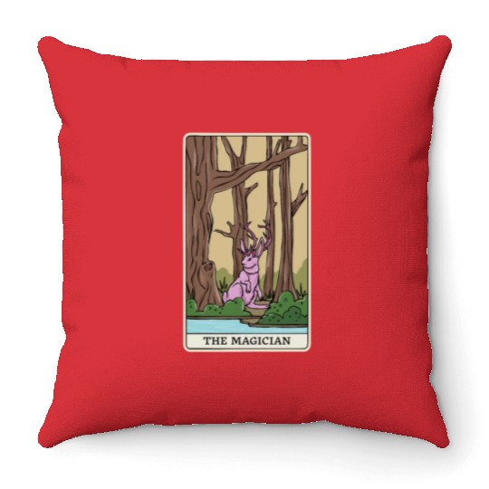 Mythical Creatures Cryptid Tarot Design for Throw Pillows