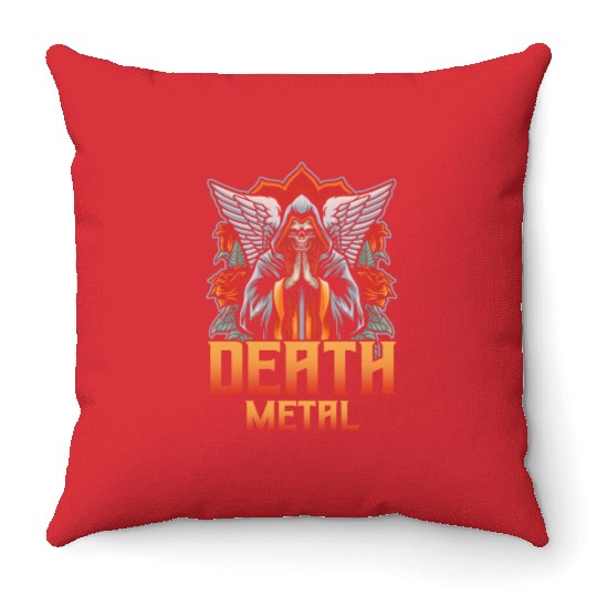 Goth Rock Satan Festivals Death Metal Throw Pillows