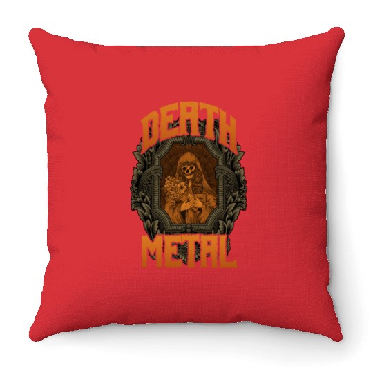 Goth Rock Satan Festivals Death Metal Throw Pillows