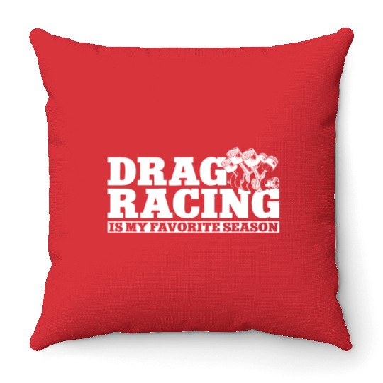 Drag Racing Race Car Drag Racing Throw Pillows