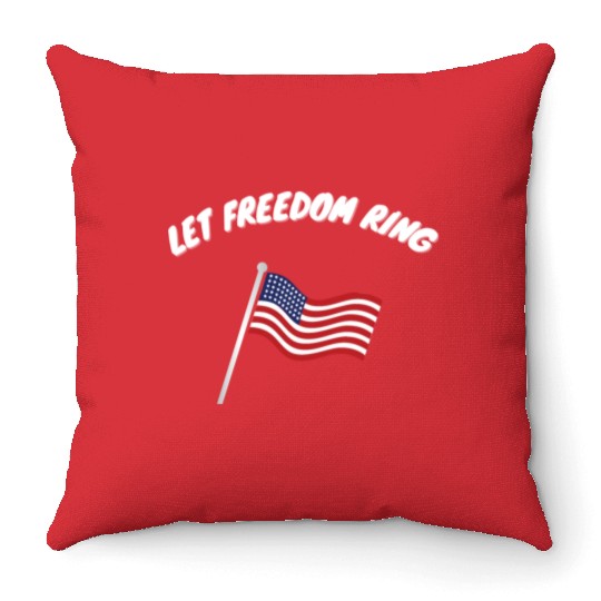 Let Freedom Ring Martin Luther King Day Human Righ Throw Pillows