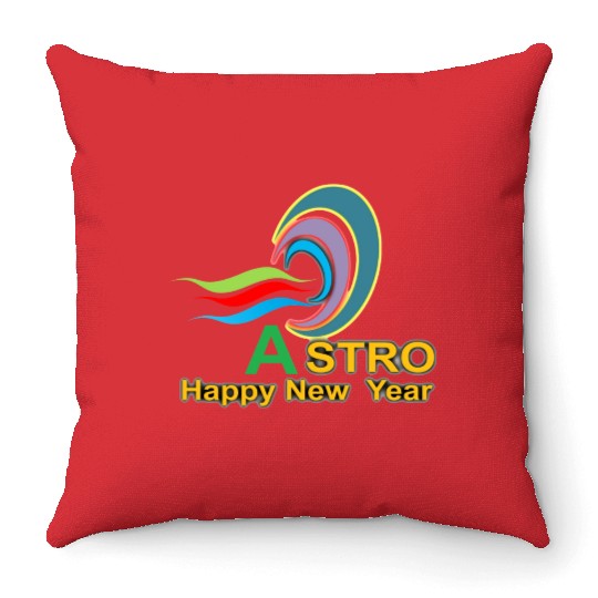 Astro B Throw Pillows