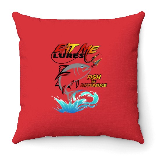 tuna fish Throw Pillows design
