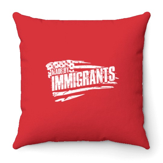 US Immigrant Indigenous USA Immigrants america Throw Pillows