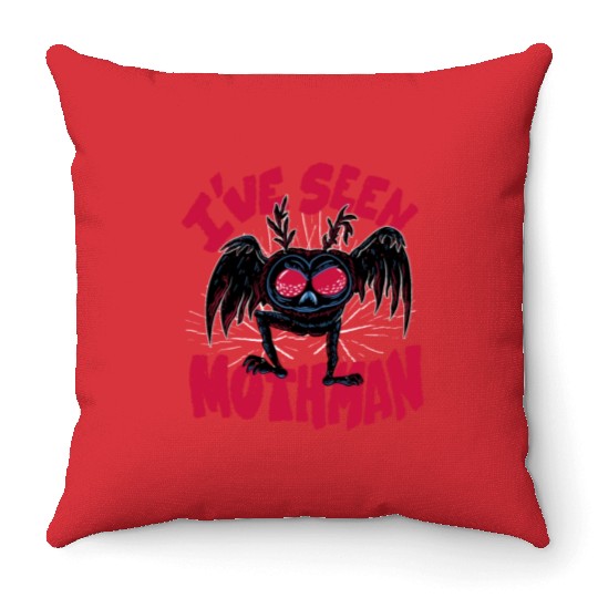 I have seen mothman I have seen mothman inspiratio Throw Pillows