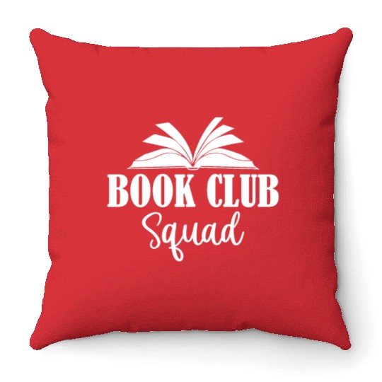 Book Club Squad Throw Pillows