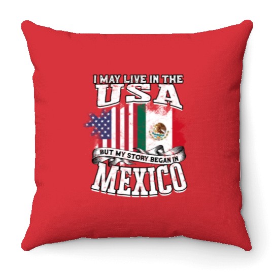 US Immigrant Indigenous USA Immigrants america Throw Pillows