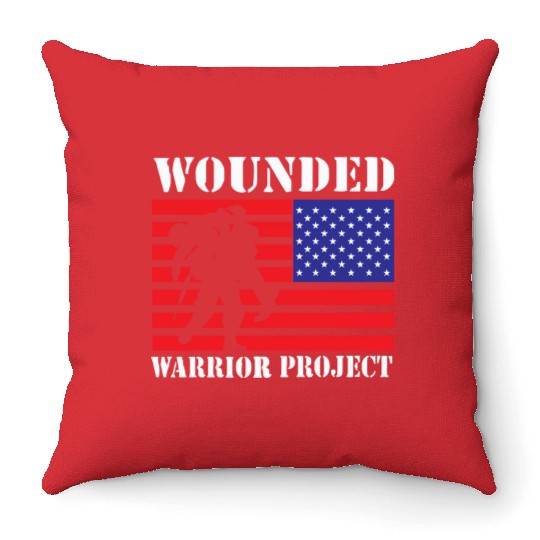 Wounded Warrior Project Us Flag Throw Pillows