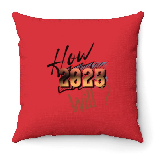 New Year 2023, Holidays 2023, US Holidays 2023 Throw Pillows