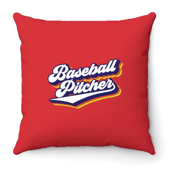 Baseball Pitcher Sayings Player Hobby Throw Pillows