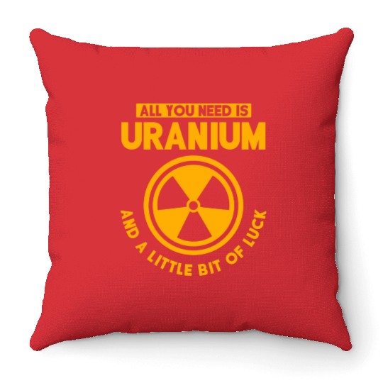 Nuclear Engineer, nuclear, science Throw Pillows