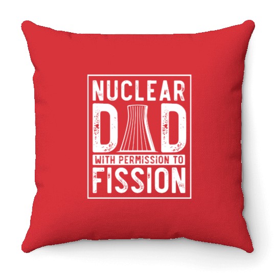 Nuclear Engineer, nuclear, science Throw Pillows