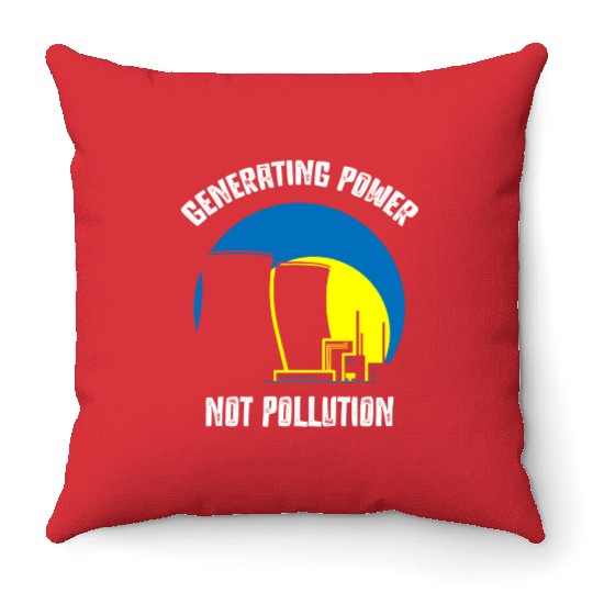Nuclear Engineer, nuclear, science Throw Pillows