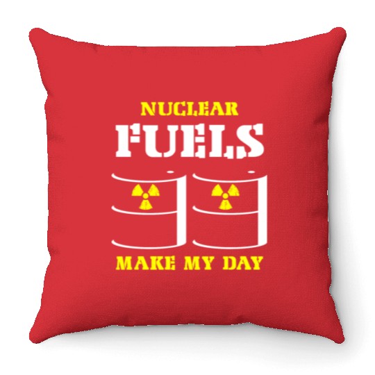 Nuclear Engineer, nuclear, science Throw Pillows