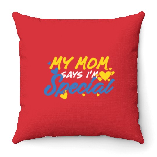 Down Syndrome Awareness Special Education Gifts Throw Pillows