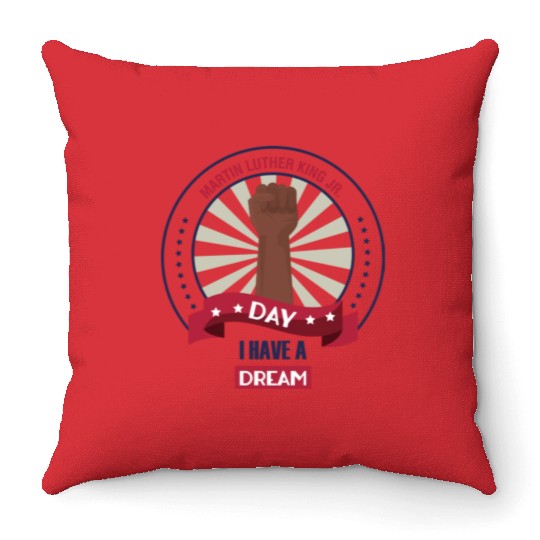 Martin Luther King Jr. Day Throw Pillows