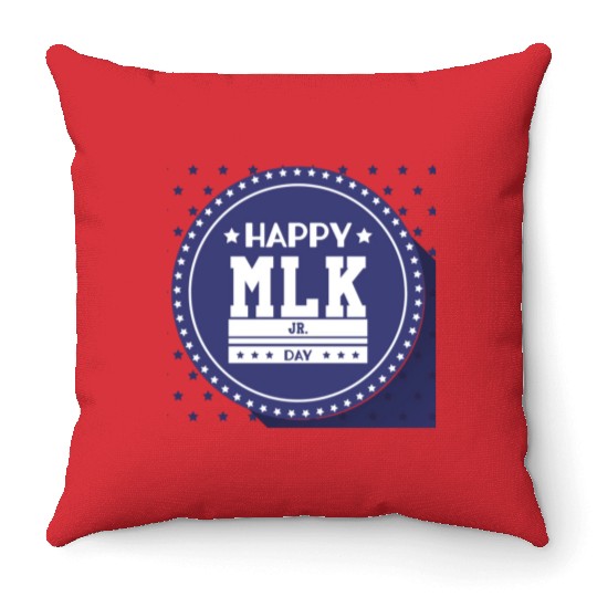 Martin Luther king jr. day Throw Pillows