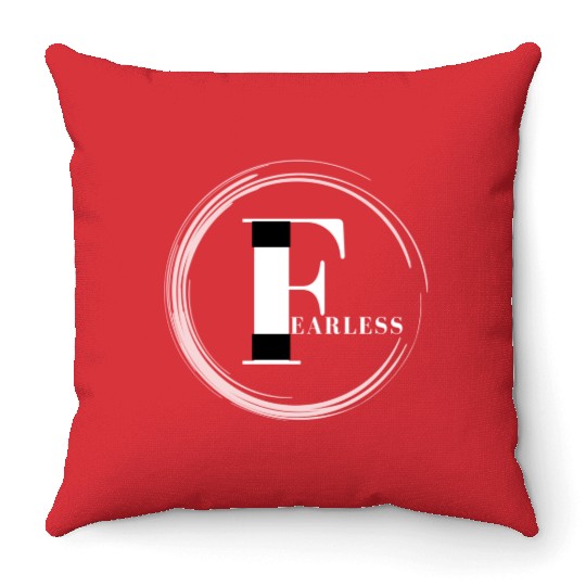 Fearless Circle (Bold and Beautiful) Throw Pillows