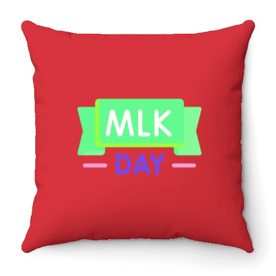 Martin Luther king jr. day Throw Pillows