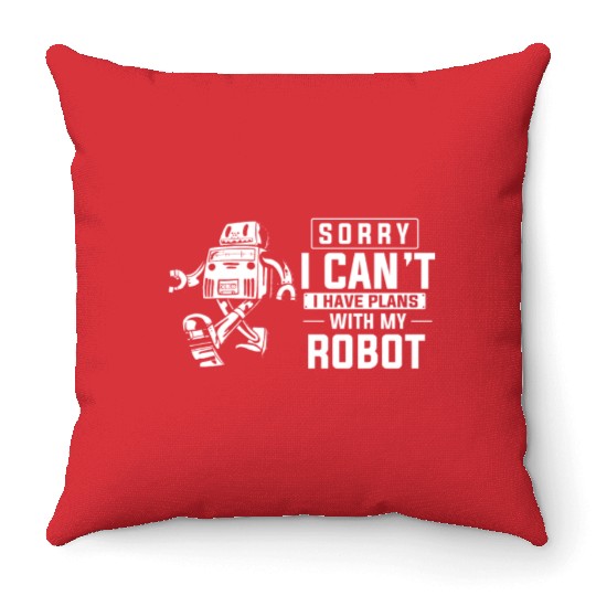 Robotics, Robot Engineer Throw Pillows