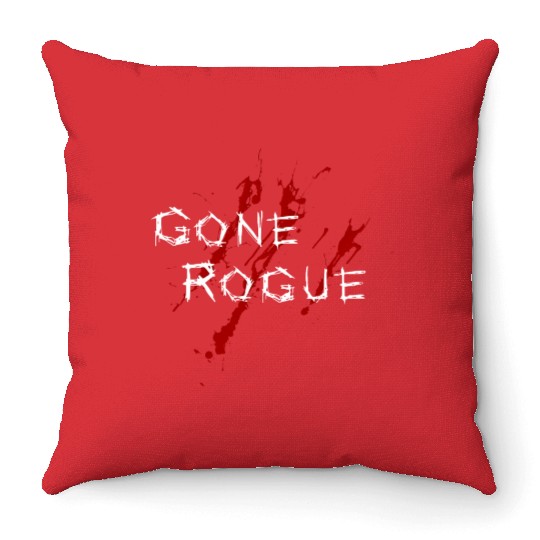 Gone Rogue Detroit Bloody Throw Pillows