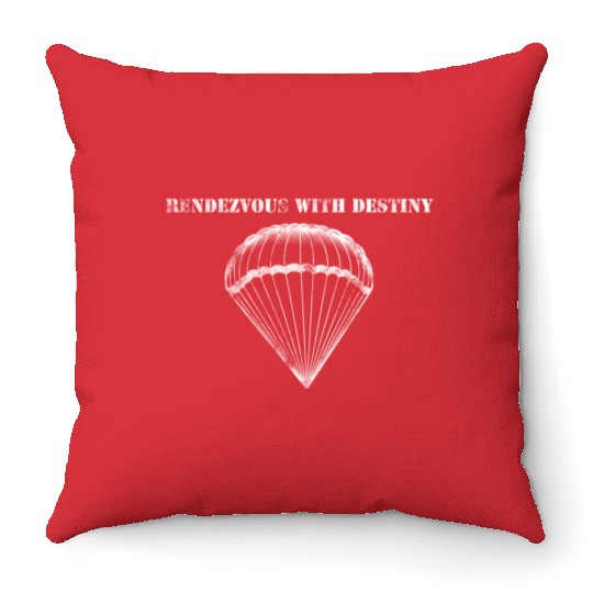Rendezvous with Destiny - 10st Airborne Throw Pillows