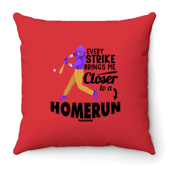 Baseball Pitcher Baseball Racket Sport Throw Pillows