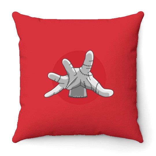 Thing Wednesday Wednesday Addams Enid TV Show Throw Pillows