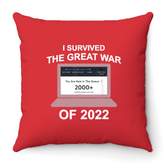 I Survived the Great War Of Throw Pillows