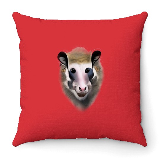 Opossum Throw Pillows