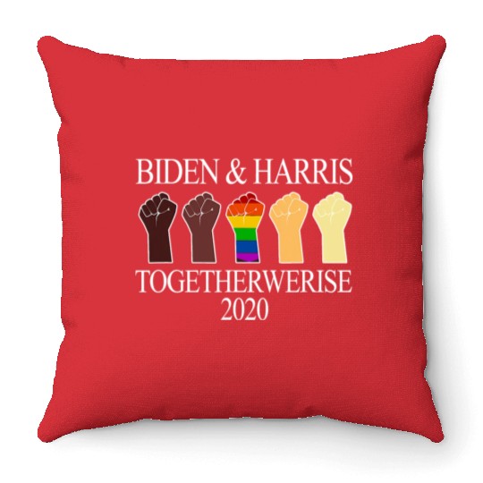 Joe Biden Kamala Harris LGBT Biden Harris 2020 Throw Pillows