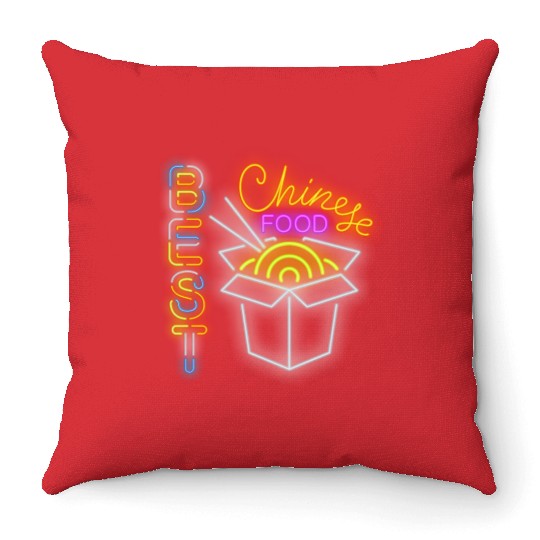 Best Chinese Food Throw Pillows