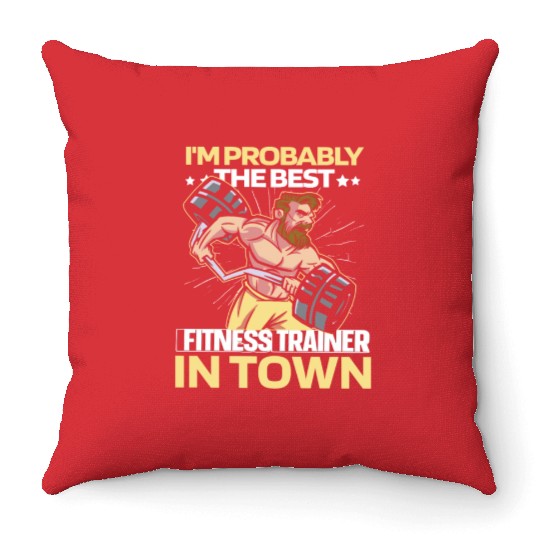 Fitness Workout Gym Throw Pillows
