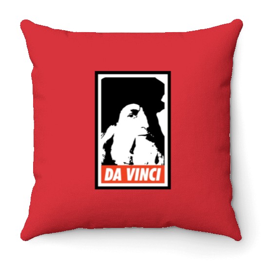 Leonardo Da Vinci Throw Pillows