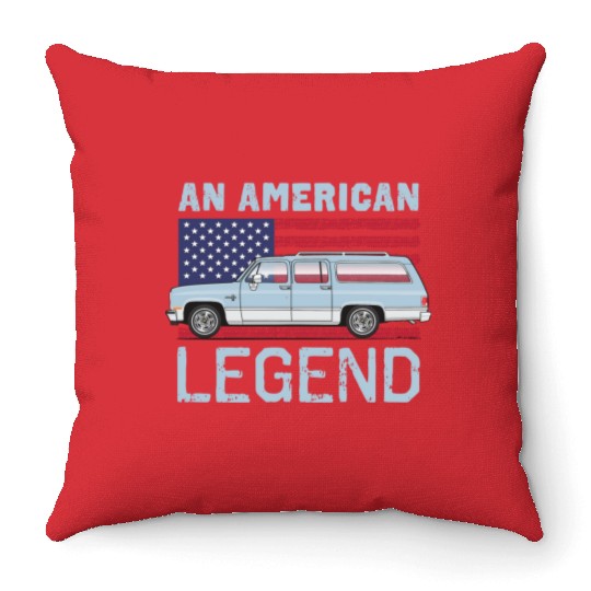 legend Light Blue Throw Pillows