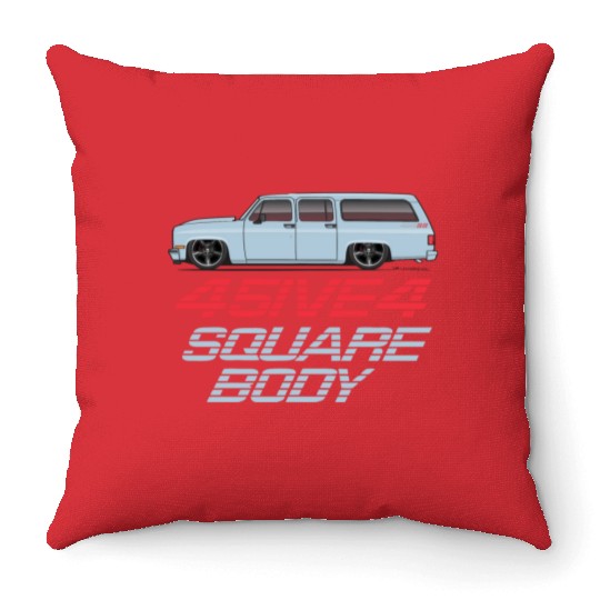 square Light Blue Throw Pillows