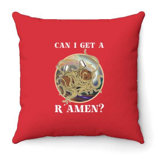 Atheist Atheism Flying Spaghetti Pastafarianism Throw Pillows