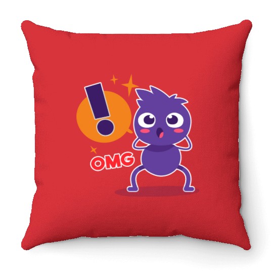 Omg Ant Throw Pillows